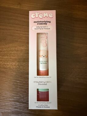 Crème Moisturizing Remedy Strawberry Lip Balm - Pink White